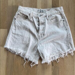 We The Free by Free People White Cut Off Shorts